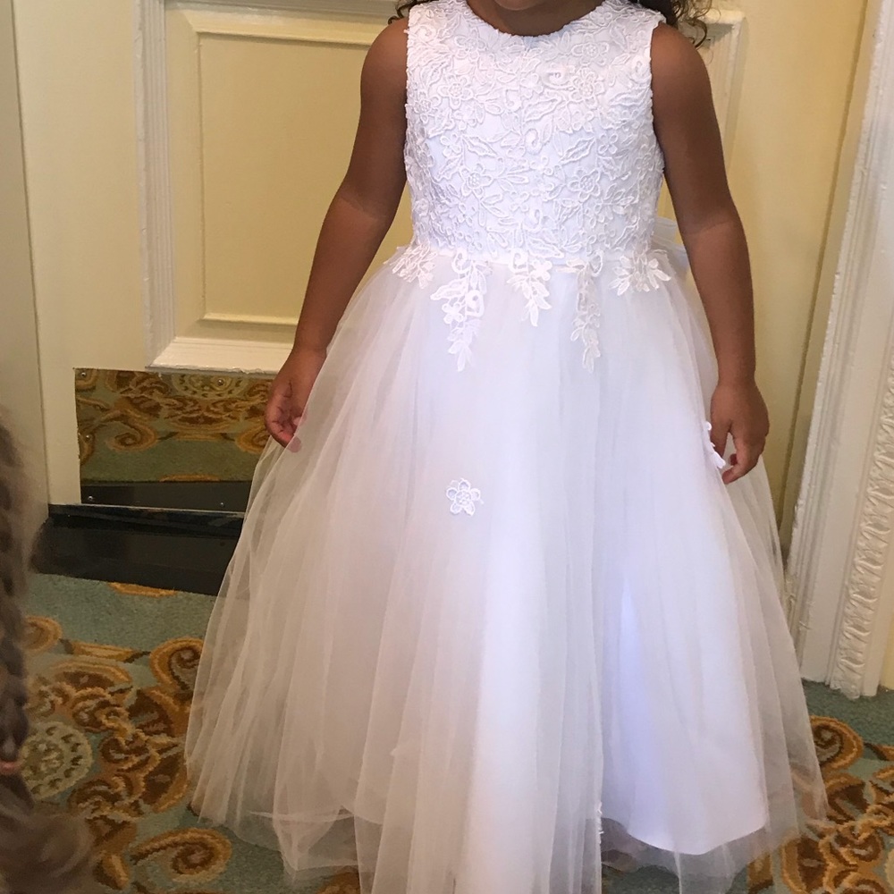 White Flower Girl Dress.